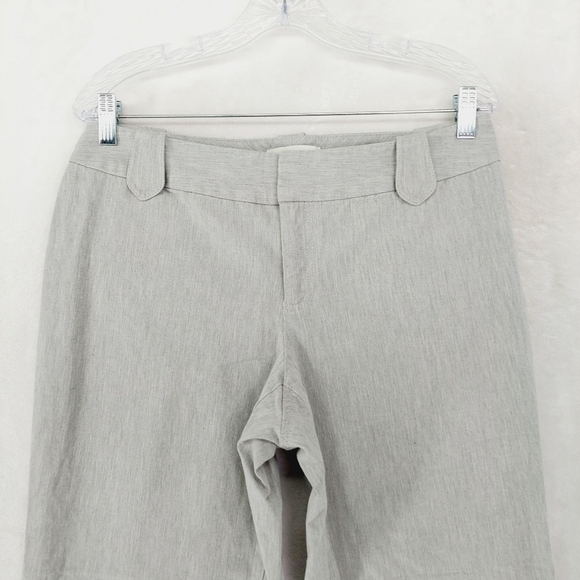 Banana Republic Stretch Gray Flat Front Business Casual Wide Leg Trousers P317 - Picture 4 of 9